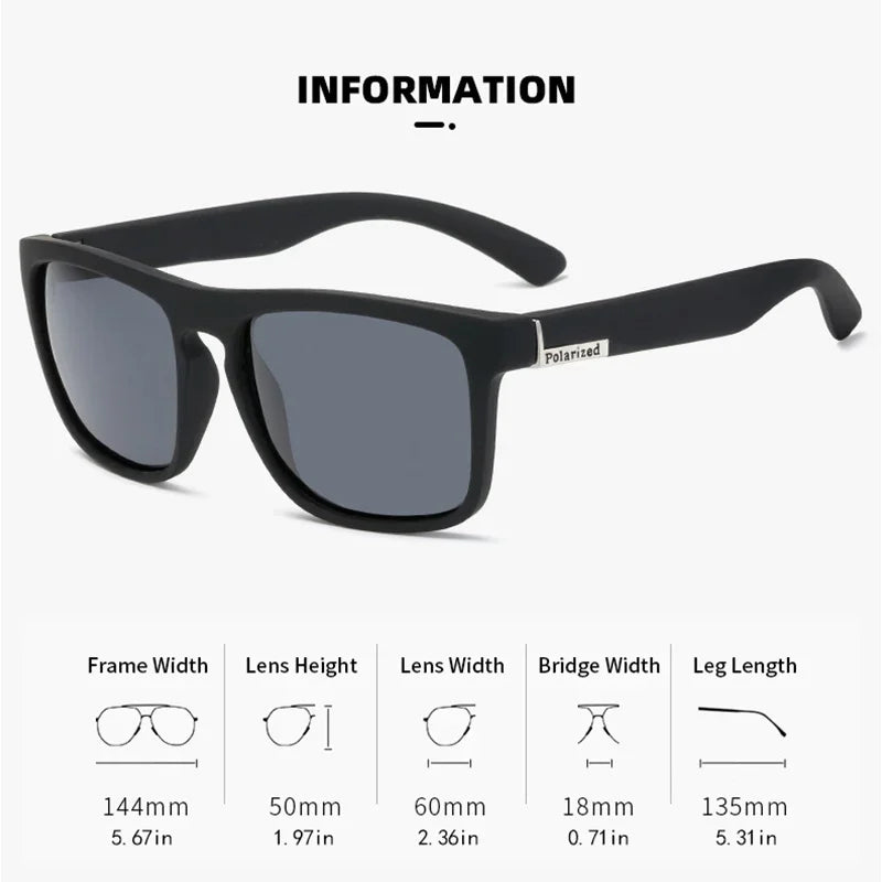 A pair fashion vintage polarized fashion glasses, retro driving fishing luxury fashion glasses, anti-glare eyewear eyepieces - Ellianto fashion Men's