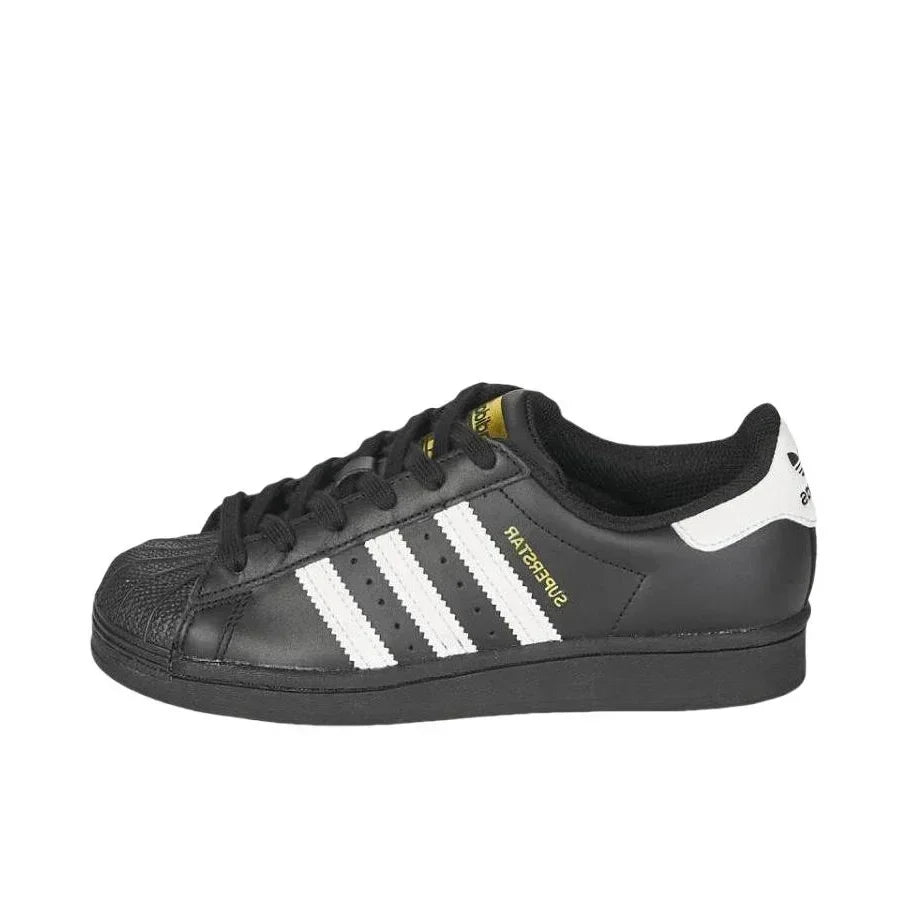 Adidas Originals Superstar Men's Women's Skateboarding Shoes, Lightweight, Durable, Non-slip, Low-top Board Shoes, Black/White - Ellianto fashion Men's