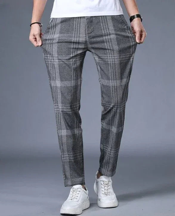 Work Social Tailoring Man Suits Pants Gray Business Trousers for Men Office Summer 2025 New in Chinese Homme Formal High Quality - Ellianto fashion Men's