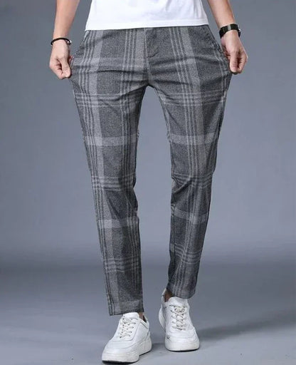 Work Social Tailoring Man Suits Pants Gray Business Trousers for Men Office Summer 2025 New in Chinese Homme Formal High Quality - Ellianto fashion Men's