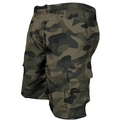 Men's Summer Tactical Cargo Shorts Military - Inspired Fashionable Pockets Camouflage for Jogging, Hiking & Work - Ellianto fashion Men's