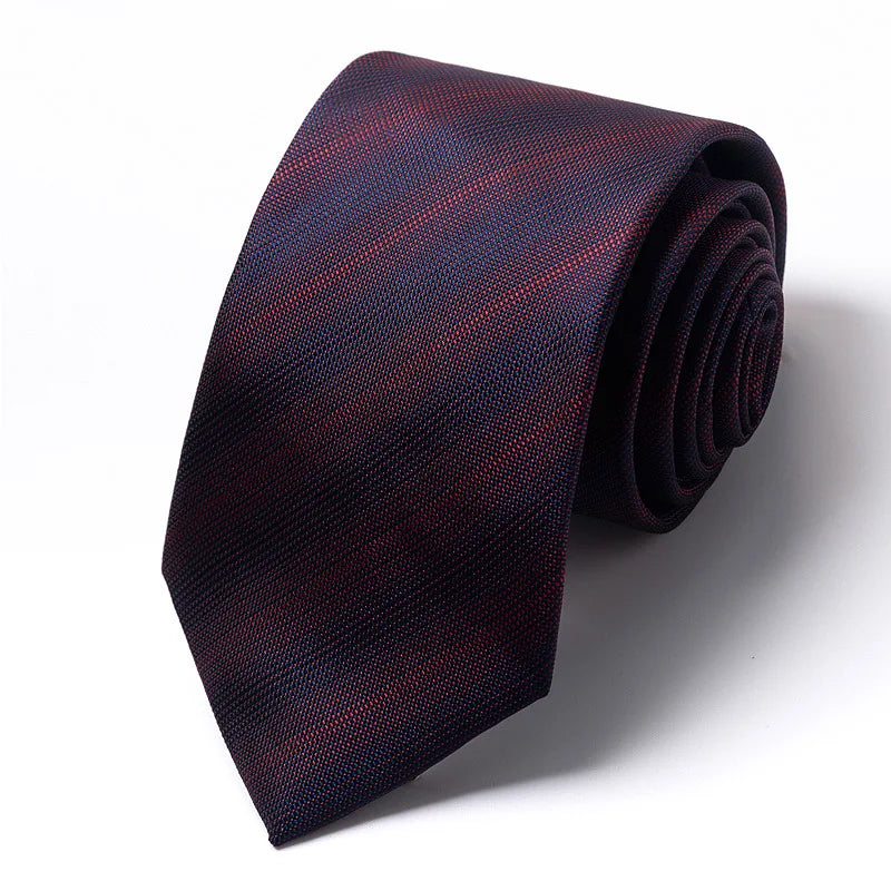 High-quality Wedding Ties For Men Fashion New Style Blue Strip Print Neckties Daily Office Apparel Accessories Gift For Man - Ellianto fashion Men's