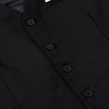 Mens Suit Vest Male Business Formal Wedding Office Birthday Party Outfit Set Easter Church Jacket Black Waistcoat - Ellianto fashion Men's