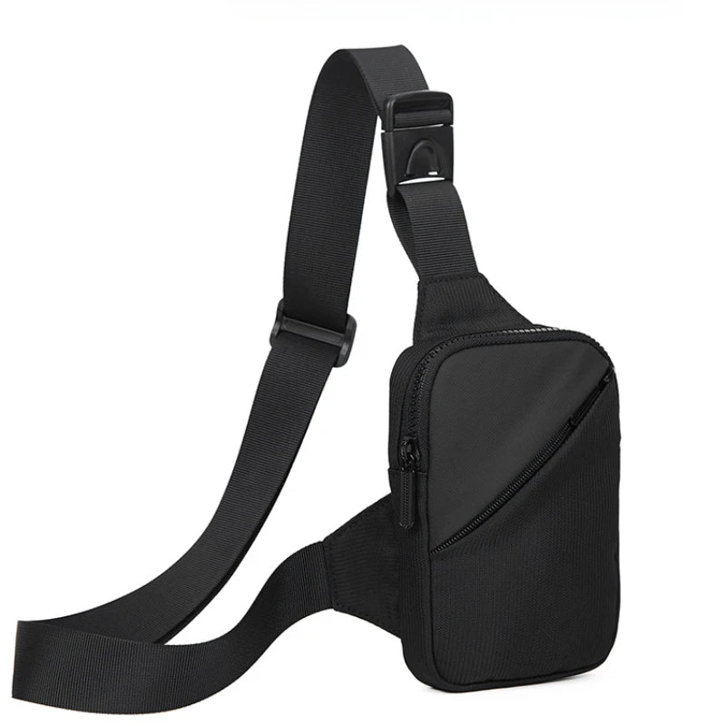 Korean Men's Chest Bag Fashion Small Tooling Crossbody Bag for Man 2025 New Fashion Waist Pack Shoulder Bag Student Sport Travel - Ellianto fashion Men's