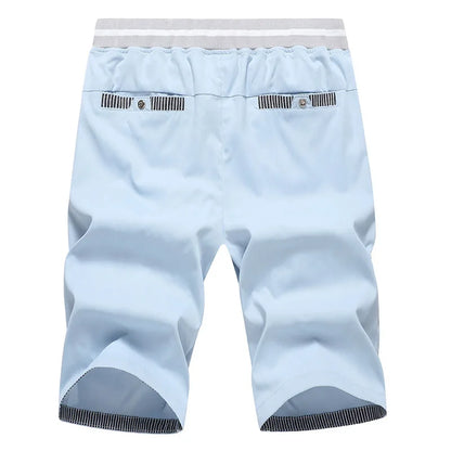 Shorts Man Summer Breathable Lightweight Short Pants Fashion Casual Board Shorts Casual Elastic Waist Drawstring Beach Shorts - Ellianto fashion Men's