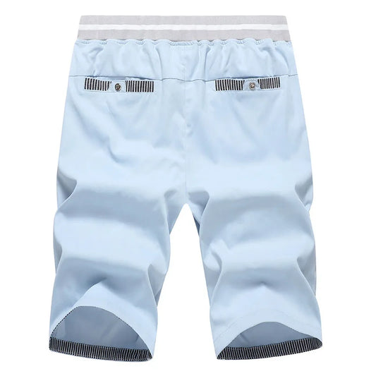 Shorts Man Summer Breathable Lightweight Short Pants Fashion Casual Board Shorts Casual Elastic Waist Drawstring Beach Shorts - Ellianto fashion Men's