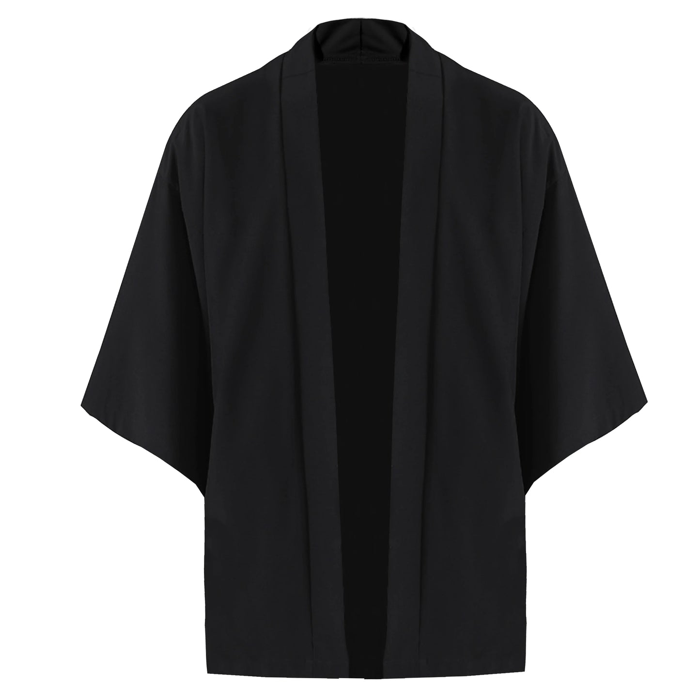 Kimono Men Cloak Kimono Para Hombre Black Coat White Cloak Beach Shirt Summer Haori Men Unisex Samurai Clothing Japanese Men - Ellianto fashion Men's