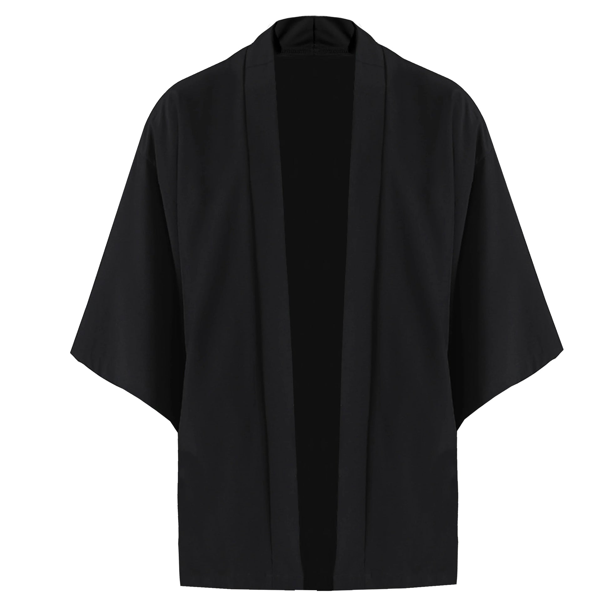 Kimono Men Cloak Kimono Para Hombre Black Coat White Cloak Beach Shirt Summer Haori Men Unisex Samurai Clothing Japanese Men - Ellianto fashion Men's