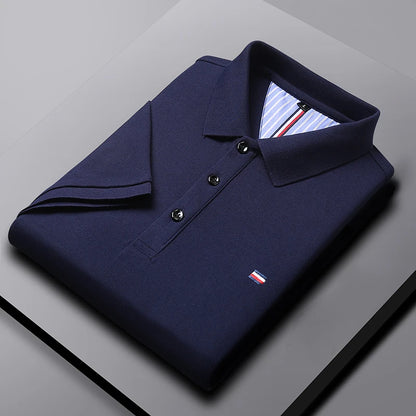 Men's Casual Fashion Polo Shirt Breathable and Comfortable Embroidered Top - Ellianto fashion Men's