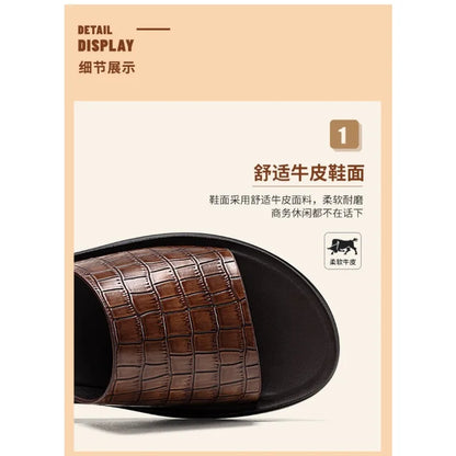 High-Quality Men's Casual Sandals – Comfortable Summer House Slippers and Flip-Flop Slides
