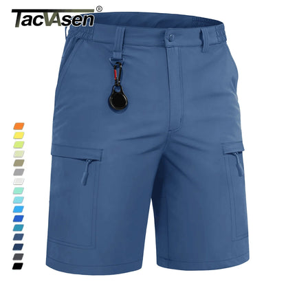 TACVASEN Summer Moisture Wicking Casual Shorts Mens Cargo Work Shorts Running Jogging Sports Bottoms Nylon Rip-Stop Short Pants - Ellianto fashion Men's