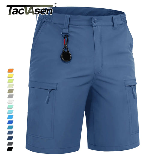 TACVASEN Summer Moisture Wicking Casual Shorts Mens Cargo Work Shorts Running Jogging Sports Bottoms Nylon Rip-Stop Short Pants - Ellianto fashion Men's