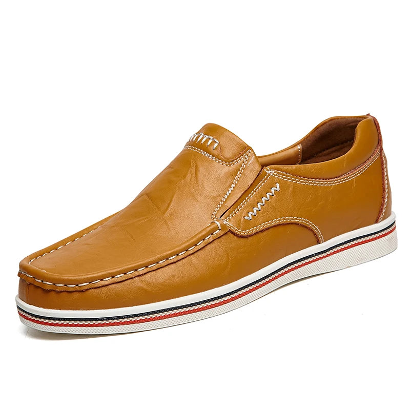 Men's Leather Casual loafers Shoes wedding Dress Shoes New Big Size Moccasins Shoes Suede shoes High Quality zapatos - Ellianto fashion Men's