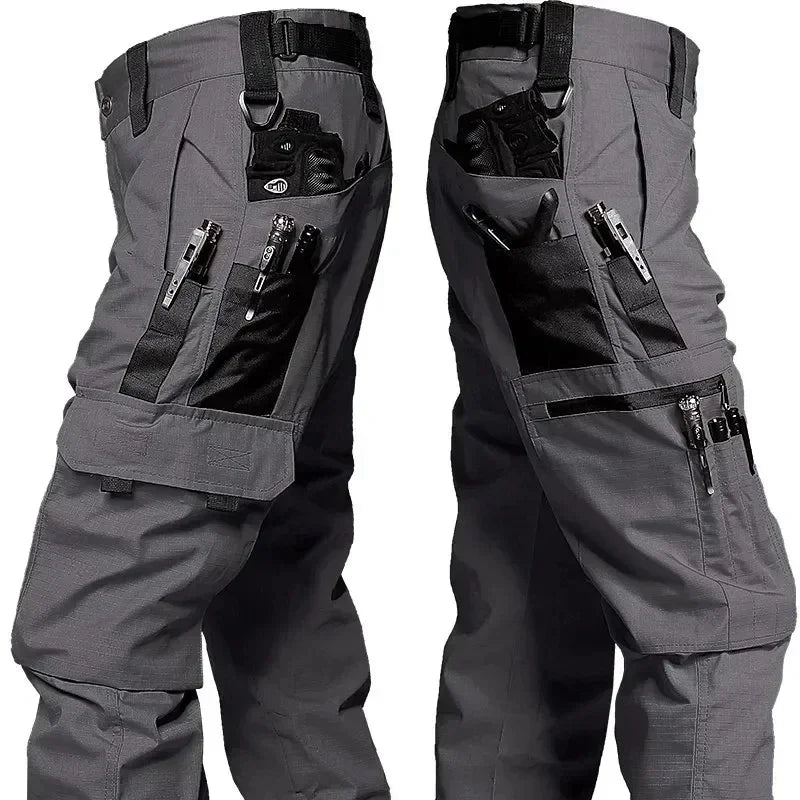 New Tactical Work Pants Men Outdoor Cargo Trousers Multi-pocket Waterproof Pant Autumn Spring Outdoor Workwear Hiking Trousers - Ellianto fashion Men's