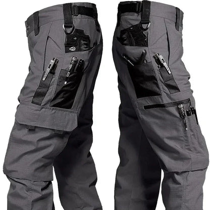 New Tactical Work Pants Men Outdoor Cargo Trousers Multi-pocket Waterproof Pant Autumn Spring Outdoor Workwear Hiking Trousers - Ellianto fashion Men's