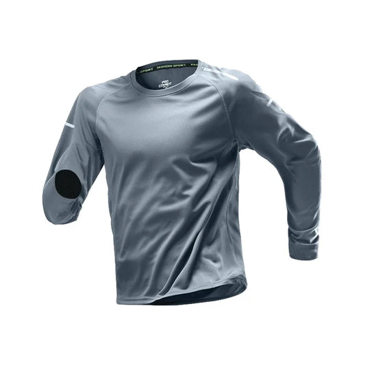 Men's Running Quick-drying Clothes Long Sleeve Running Training Fitness Morning Sports Cycling Mountaineering Men Clothes Tops - Ellianto fashion Men's