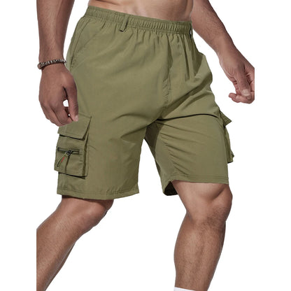 Men's Cargo Shorts Big Size Sports Knee Shorts Classic Short Pants Streetwear Straight Loose Work Casual Street Shorts - Ellianto fashion Men's