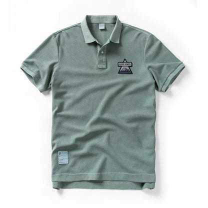 Summer Mens Polo shirts Cotton Shirts Short Sleeve Letter Embroidered Emblem Simple Shirt for Male Size M-3XL BP13205 - Ellianto fashion Men's