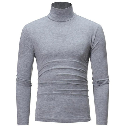 Thermal Underwear Tops Men Spring Clothes Thermal Shirt Autumn Men's Winter Tights High Neck Thin Slim Fit Long Sleeve T-shirt - Ellianto fashion Men's