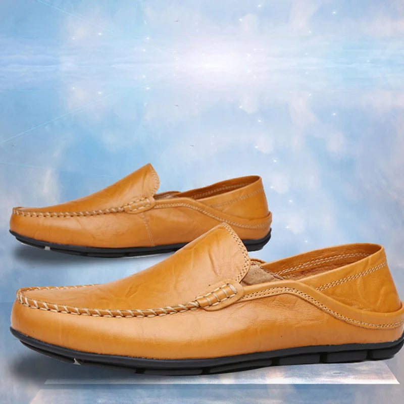 Men's Leather Casual loafers Shoes wedding Dress Shoes New Big Size Moccasins Shoes Suede shoes High Quality zapatos - Ellianto fashion Men's
