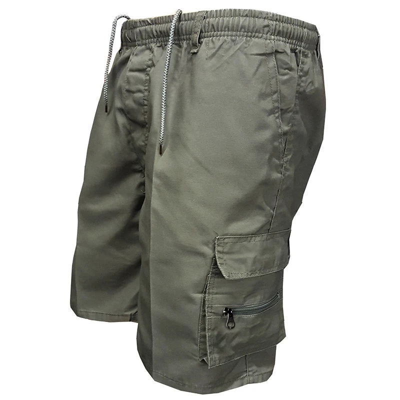 Fashion Men's Cargo Shorts Mens Tactical Pants Casual Big Pocket Sports Slacks Cargo Panels Trousers Plus Size for Male - Ellianto fashion Men's