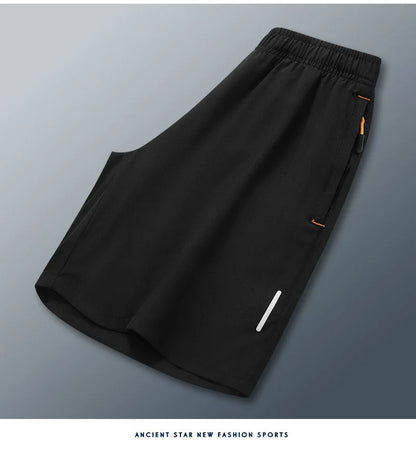 Shorts for men's popular casual pants, men's ice silk pants, sports casual pants, high-quality trendy pants, quick drying pants, - Ellianto fashion Men's