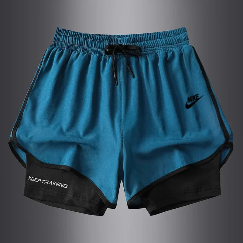 Nike Men's Breathable Shorts, Athletic, Quick Drying, Comfortable, Soft, Slim-fit, Drawstring Training Sweatpants, Multicolor - Ellianto fashion Men's