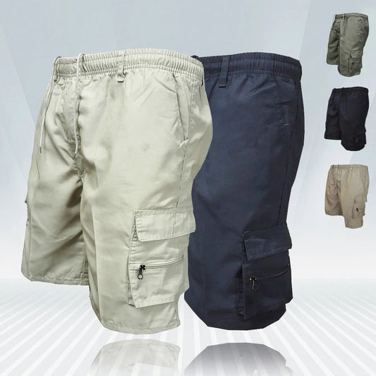 Fashion Men's Cargo Shorts Mens Casual Pants Casual Big Pocket Sports Slacks Cargo Panels Trousers Plus Size for Male - Ellianto fashion Men's