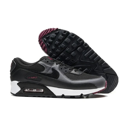 Nike Air Max 90 Fashionable Versatile Comfortable Height-increasing Air-cushioned Shock-absorbing Casual Running Shoe Black - Ellianto fashion Men's