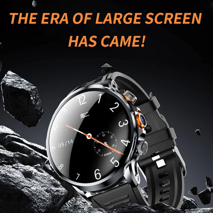 32+256GB Android 9.0 Smartwatch 4G LTE 1100Mah Battery Play Store Heart Rate 1.95 inch Spherical screen Smart Watch Men GPS WIFI - Ellianto fashion Men's
