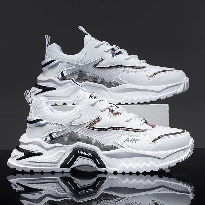 Men's Sneakers Fashion Quality Versatile Elevated Basketball Shoes Comfortable Casual Running Men Shoes Tenis Masculino - Ellianto fashion Men's