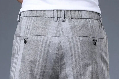 Work Social Tailoring Man Suits Pants Gray Business Trousers for Men Office Summer 2025 New in Chinese Homme Formal High Quality - Ellianto fashion Men's