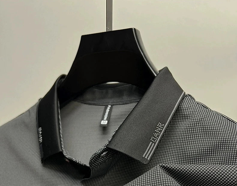 High end brand trend printed short sleeve POLO shirt men's 2025 summer new fashionable lapel casual T-shirt comfortable cool top - Ellianto fashion Men's