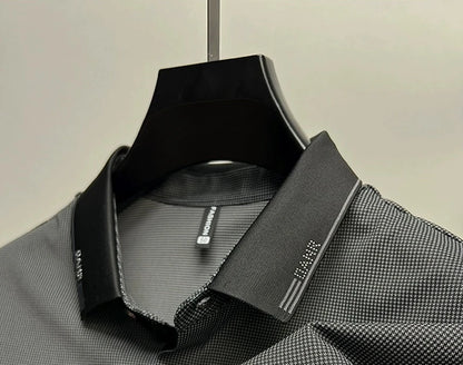 High end brand trend printed short sleeve POLO shirt men's 2025 summer new fashionable lapel casual T-shirt comfortable cool top - Ellianto fashion Men's