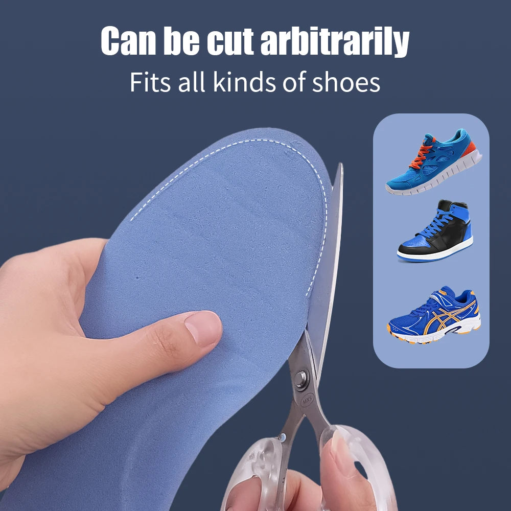Soft 5D Massage Memory Foam Insoles for Women Men Sport Running Shoes Sole Breathable Cushion Shoe Pads Feet Orthopedic Insoles - Ellianto fashion Men's