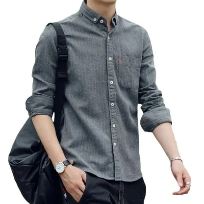 Spring-Summer Plaid Long-Sleeve Shirt – Lightweight, Durable Comfort and Effortless Style for the Modern Working Man