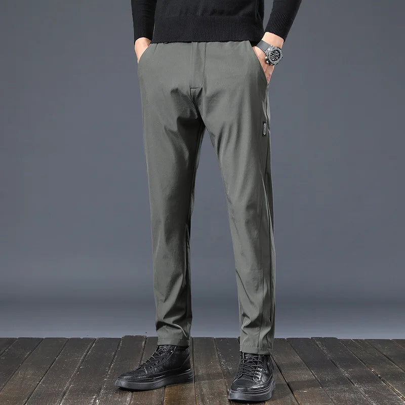 Men's Golf Pants 2025 Spring Autumn High Elasticity Fashion Casual Versatile Breathable Quality Trousers for Comfortable Wear - Ellianto fashion Men's