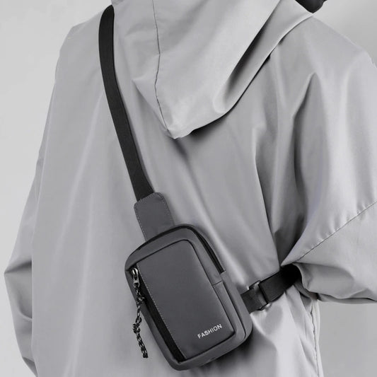 Small Men's Chest Bag Fashion Shoulder Crossbody Bags for Man 2025 Casual Mini Sling Sports Male Handbag Travel Sholder Phone - Ellianto fashion Men's