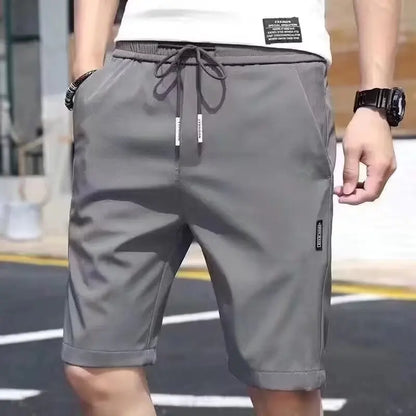 Workwear shorts, men's multiple pockets, medium shorts, summer thin loose cropped pants - Ellianto fashion Men's
