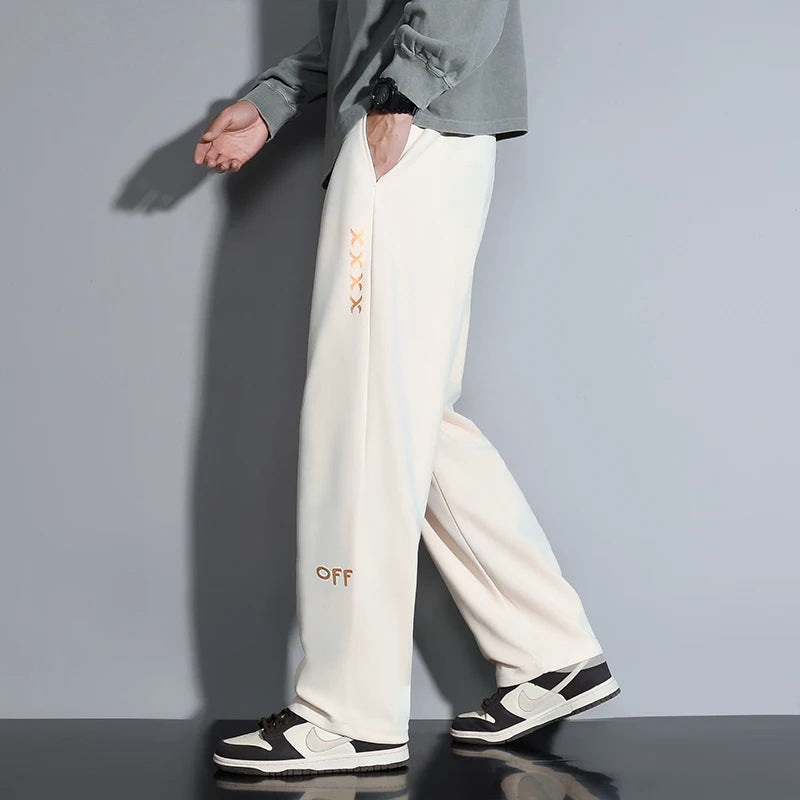 Contemporary Men's Fashion Trousers Loose Silhouette Trendy Drawstring Detail Suited for a Variety of Occasions Comfort - Ellianto fashion Men's