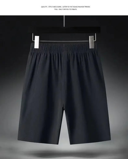 Summer Men Shorts Ice Silk Running Gym Sport Shorts Quick Dry Breathable Beach Short Pant Fitness Jogging Cool Casual Sportswear 2025 - Ellianto fashion Men's