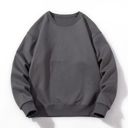 Thick Cotton Pullover Sweatshirt – Japanese-Inspired Comfort and Effortless Style for the Modern Gentleman