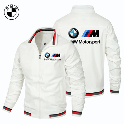 Motorcycle Zipper Top, BMW Thin Jacket, Men's Casual Windproof Jacket, Camping Spring and Autumn Casual Men's Submachine Jacket - Ellianto fashion Men's