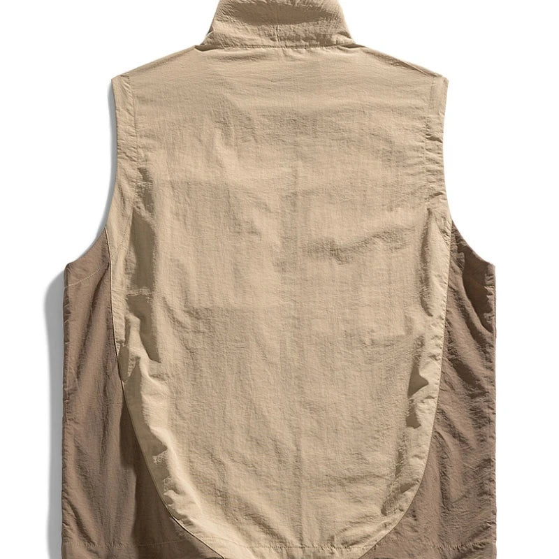 Men's vest for spring and summer new outerwear for camping hiking outdoor charging fashionable trend simple and high-end vest - Ellianto fashion Men's