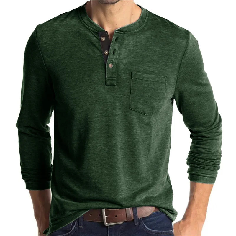 Men Fashion Casual T-Shirts Long Sleeve Tops For Man Soild O Neck Shirts Elastic Gym T Shirt Soccer Tees Streetwear Man Clothing - Ellianto fashion Men's