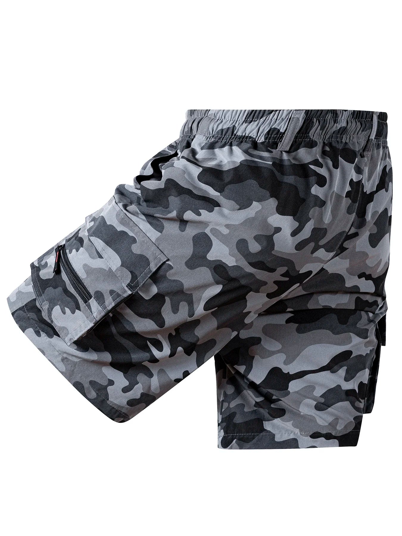 Men's Loose Cargo Shorts Multiple Pockets Sports - Inspired Casual Style Summer Running Half Pants for Outdoor Beach Fun - Ellianto fashion Men's