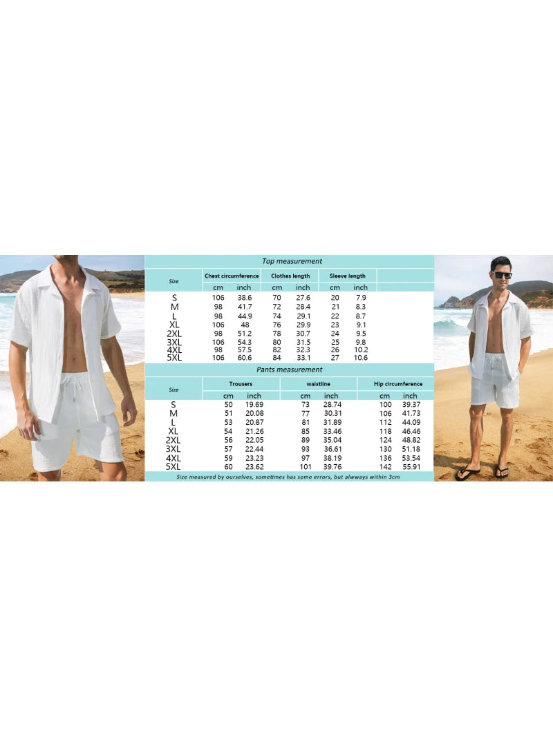Set Summer Fashion Men's Suit Elegant Plant Printing Pattern Short-sleeved Lapel Shirt And Drawstring Shorts Leisure Two-piece Suit - Ellianto fashion Men's