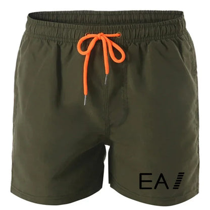 Set 2025 Summer men's swimwear and shorts brand swimwear, sexy swimwear, low-waist breathable swimwear, beach surfing swimming trunk - Ellianto fashion Men's