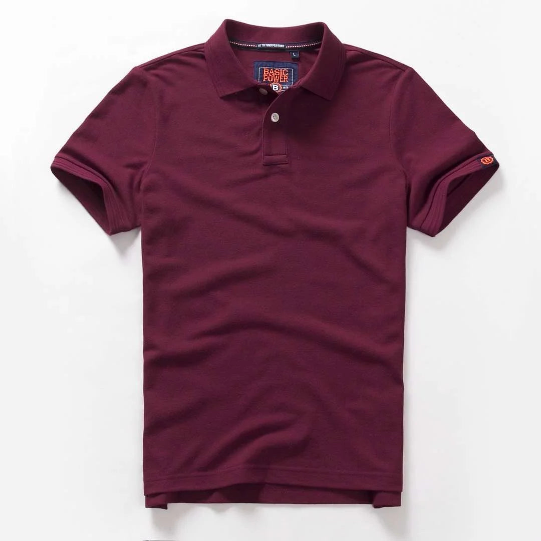 Summer Mens Polo shirts Cotton Shirts Short Sleeve Letter Embroidered Emblem Simple Shirt for Male Size M-3XL BP6900 - Ellianto fashion Men's