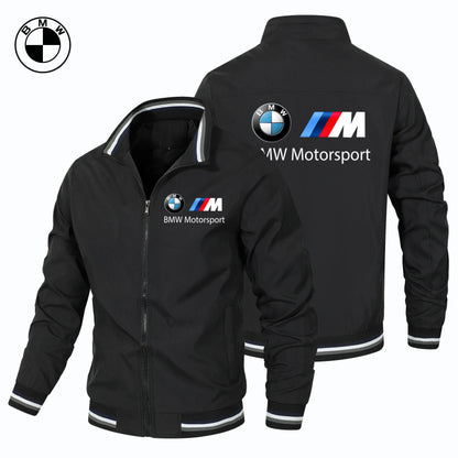 Motorcycle Zipper Top, BMW Thin Jacket, Men's Casual Windproof Jacket, Camping Spring and Autumn Casual Men's Submachine Jacket - Ellianto fashion Men's
